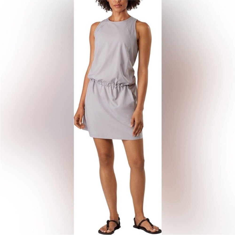NWOT, Arc'teryx Women's Contenta Dress Conch Pockets Sleeveless Athena Gray